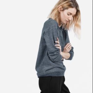 Everlane Marled Blue Crew Sweatshirt